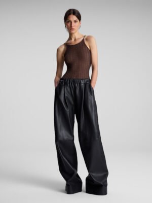 ALC Black Leather Pants for Women