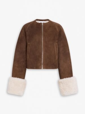 Alaia short jacket, coffee color, high quality.