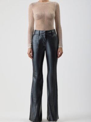 Gabriela Hearst Black Leather Pants for Women