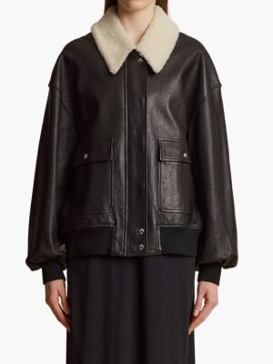 Khaite black and brown jacket