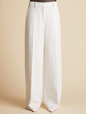 Khaite casual pants in black and white