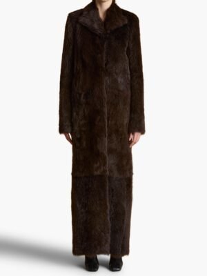 Khaite long fur coat
