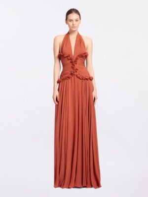 New Elie Saab dresses Coral Red long style