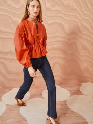 New premium Ulla Johnson coral short jacket