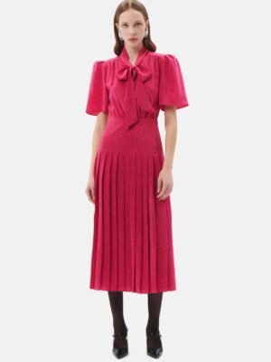 New stylish Alessandra Rich red polka dot print dress