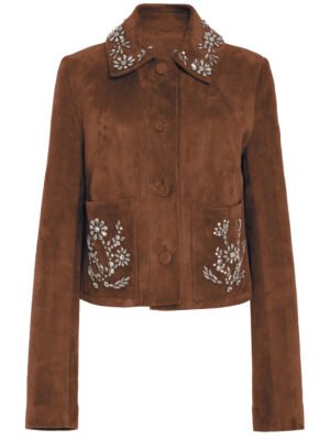 New high-end Oscar de la Renta Jacket women's wear with diamond embellishment design