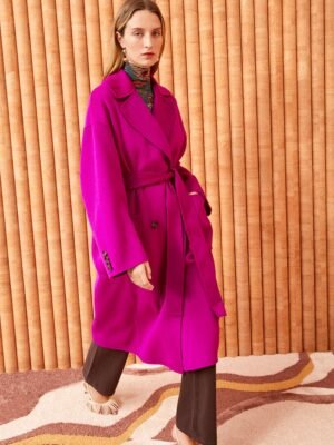 New high-end Ulla Johnson purple long coat for women