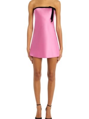 RODARTE strapless short dress, available in pink and green.